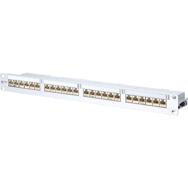 METZ CONNECT 24-Port Panel E-DAT C6 1HE Alu modular LSA TN E-DAT C6 MP24 mod
